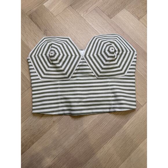 Mara Hoffman Suki Striped Bustier Top - Womens	2 - Picture 3 of 8
